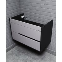  Домино Тумба под умывальник Unit 80 Karat В2 (серый тауп) - Превью изображения №3 — Интернет-магазин ПроЗаказ