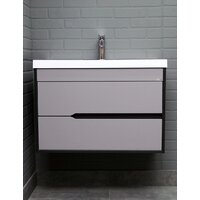  Домино Тумба под умывальник Unit 80 Karat В2 (серый тауп) - Превью изображения №2 — Интернет-магазин ПроЗаказ