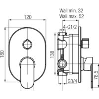 Смеситель Valvex Tube 2408640 - Превью изображения №2 — Интернет-магазин ПроЗаказ