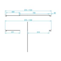Душевая дверь RGW PA-02 41080200-11 100 (хром/прозрачное стекло) - Превью изображения №2 — Интернет-магазин ПроЗаказ