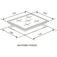 Варочная панель Meferi MIH755BK Power - Превью изображения №10 — Интернет-магазин ПроЗаказ