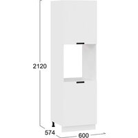 Шкаф напольный Трия Гренада 1П6 (белый/холст белый) - Превью изображения №3 — Интернет-магазин ПроЗаказ