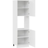 Шкаф напольный Трия Гренада 1П6 (белый/холст белый) - Превью изображения №2 — Интернет-магазин ПроЗаказ