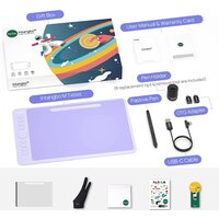 Графический планшет Parblo Intangbo M (сиреневый) - Превью изображения №8 — Интернет-магазин ПроЗаказ