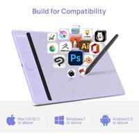 Графический планшет Parblo Intangbo M (сиреневый) - Превью изображения №5 — Интернет-магазин ПроЗаказ