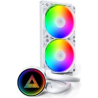 Система жидкостного охлаждения для процессора Montech LightFlow ARGB 240 (белый) - Превью изображения №2 — Интернет-магазин ПроЗаказ
