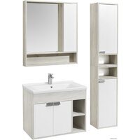  Акватон Тумба под умывальник Флай 80 1A237401FAX10 (дуб белый/дуб крафт) - Превью изображения №5 — Интернет-магазин ПроЗаказ