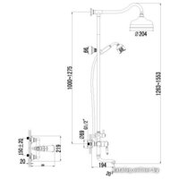 Душевая система  Lemark Villa [LM4862B] - Превью изображения №2 — Интернет-магазин ПроЗаказ