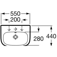 Умывальник Roca Debba 55x44 [32799500Y] - Превью изображения №6 — Интернет-магазин ПроЗаказ
