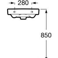 Умывальник Roca Debba 55x44 [32799500Y] - Превью изображения №7 — Интернет-магазин ПроЗаказ