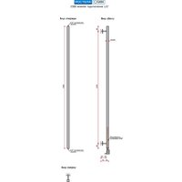 Полотенцесушитель Ростела Слим 1500/1 (1/2
