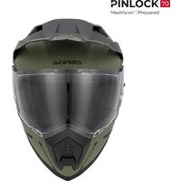 Мотошлем Acerbis Assault 0026643.582.064 (M, армейский зеленый) - Превью изображения №4 — Интернет-магазин ПроЗаказ
