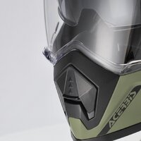 Мотошлем Acerbis Assault 0026643.582.064 (M, армейский зеленый) - Превью изображения №8 — Интернет-магазин ПроЗаказ