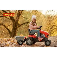 Педальная машинка Полесье Каталка-трактор с педалями Turbo с полуприцепом [52681] - Превью изображения №3 — Интернет-магазин ПроЗаказ