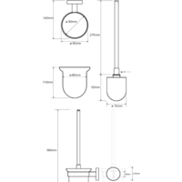 Ершик для унитаза Bemeta Trend-I 104113018a - Превью изображения №2 — Интернет-магазин ПроЗаказ