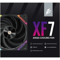 Комплект вентиляторов для корпуса 1stPlayer XF7 ARGB (3 шт, черный) - Превью изображения №10 — Интернет-магазин ПроЗаказ