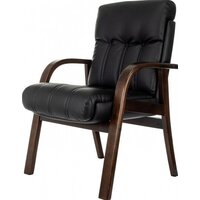 Офисный стул Бюрократ T-9932W-CF-Eco (черный, экокожа) - Превью изображения №3 — Интернет-магазин ПроЗаказ