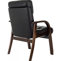 Офисный стул Бюрократ T-9932W-CF-Eco (черный, экокожа) - Превью изображения №5 — Интернет-магазин ПроЗаказ