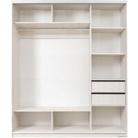 Шкаф распашной Рэйгрупп 176 YYX Elgon РГ-09.03 (ясень снежный/ хром) - Превью изображения №2 — Интернет-магазин ПроЗаказ