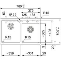 Кухонная мойка Franke Urban UBG 620-36-33 114.0741.212 (оникс) - Превью изображения №3 — Интернет-магазин ПроЗаказ