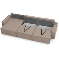 Угловой диван Mio Tesoro Дюссельдорф 293 1.5ек-1.5ек-1.5пф (1176 Savanna Plus Mocca) - Превью изображения №9 — Интернет-магазин ПроЗаказ