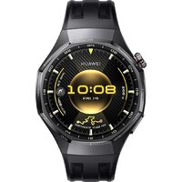 Умные часы Huawei Watch GT 6 Pro 46 мм (черный, с черным силиконовым ремешком, международная версия) - Превью изображения №2 — Интернет-магазин ПроЗаказ