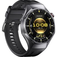 Умные часы Huawei Watch GT 6 Pro 46 мм (черный, с черным силиконовым ремешком, международная версия) - Превью изображения №3 — Интернет-магазин ПроЗаказ