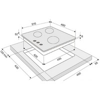 Варочная панель Krona Cortesia 45 BL - Превью изображения №4 — Интернет-магазин ПроЗаказ