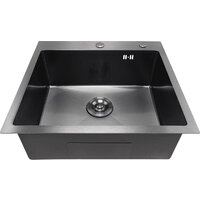 Кухонная мойка Asteria A5550NB-D1 (черный декор) - Превью изображения №2 — Интернет-магазин ПроЗаказ