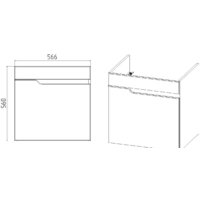  Viant Тумба под умывальник Куба Como 60 VKUB60CO-T1STP - Превью изображения №4 — Интернет-магазин ПроЗаказ
