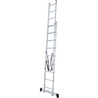 Лестница-стремянка Новая высота NV 122 алюминиевая двухсекционная 2x9 ступеней - Превью изображения №3 — Интернет-магазин ПроЗаказ