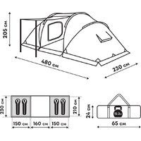 Кемпинговая палатка RSP Outdoors Dream 4 (зеленый) - Превью изображения №21 — Интернет-магазин ПроЗаказ