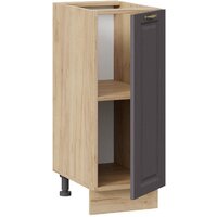 Шкаф напольный Трия Лина 1Н3 (дуб крафт золотой/графит) - Превью изображения №2 — Интернет-магазин ПроЗаказ