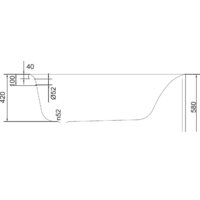 Ванна Cersanit Virgo 170x75 (с каркасом) - Превью изображения №5 — Интернет-магазин ПроЗаказ
