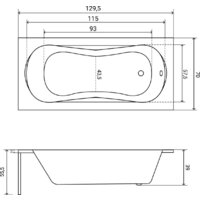 Ванна Lauter Sophia 130 21205130 (с ножками и сифоном 21Y11010 хром) - Превью изображения №35 — Интернет-магазин ПроЗаказ