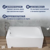 Ванна Lauter Sophia 130 21205130 (с ножками и сифоном 21Y11010 хром) - Превью изображения №4 — Интернет-магазин ПроЗаказ