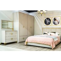 Кровать Ангстрем Дольче спальня с ПМ ДЛ-811.26 исп.30 (кашемир серый) - Превью изображения №9 — Интернет-магазин ПроЗаказ