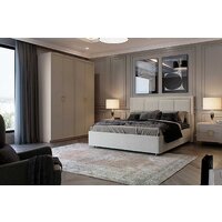 Кровать Ангстрем Дольче спальня с ПМ ДЛ-811.26 исп.30 (кашемир серый) - Превью изображения №5 — Интернет-магазин ПроЗаказ