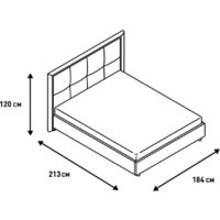 Кровать Ангстрем Дольче спальня с ПМ ДЛ-811.26 исп.30 (кашемир серый) - Превью изображения №22 — Интернет-магазин ПроЗаказ