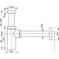 Сифон Alcaplast Design A400 - Превью изображения №3 — Интернет-магазин ПроЗаказ