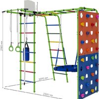 Детский спортивный комплекс Формула здоровья Street 2 (салатовый/радуга) - Превью изображения №5 — Интернет-магазин ПроЗаказ