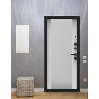 Металлическая дверь Guard Line зеркало 86x205 правая (графит/шагрень белая) - Превью изображения №7 — Интернет-магазин ПроЗаказ