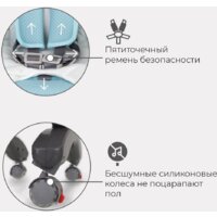 Высокий стульчик Rant Cafe RH300 (серый/розовый) - Превью изображения №16 — Интернет-магазин ПроЗаказ