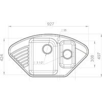 Кухонная мойка GranFest QUARZ Z-14 (серый) - Превью изображения №2 — Интернет-магазин ПроЗаказ
