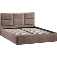 Кровать Трия Стелла Тип 1 c ПМ и заглушиной 160x200 (микровелюр Wellmart Latte) - Превью изображения №2 — Интернет-магазин ПроЗаказ