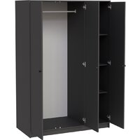 Шкаф распашной Mio Tesoro Мини 3 двери 2.07.01.040.2 (черный) - Превью изображения №3 — Интернет-магазин ПроЗаказ