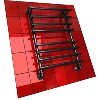 Полотенцесушитель Двин F8 BL Primo 80x50 (черный матовый) - Превью изображения №2 — Интернет-магазин ПроЗаказ