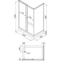 Душевой уголок Triton Фьюжн 120x80 А (белый/полосы) - Превью изображения №9 — Интернет-магазин ПроЗаказ