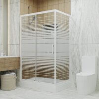 Душевой уголок Triton Фьюжн 120x80 А (белый/полосы) - Превью изображения №3 — Интернет-магазин ПроЗаказ