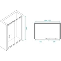 Душевая дверь RGW PA-14 B 41081411-14 110 (черный/рифленое стекло) - Превью изображения №5 — Интернет-магазин ПроЗаказ
